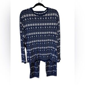 Polo Ralph Lauren Fair Isle‎ Cotton Jersey Sleep Set Long Sleeve Winter Holiday